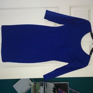 blue mini dress